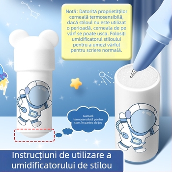 True Color stilou termic de șters pentru elevi din clasa a III-a, cerneală cu ștergere prin căldură, recipient de cerneală înlocuibil