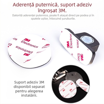 Top Valley Stopper magnetic pentru ușă invizibil, fără găuri, aliaj de zinc, margine superioară îngroșată, protecție împotriva coliziunilor, montaj pe podea pentru uși din lemn ale dormitorului