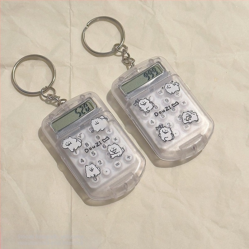 Calculator mini, inspirat de stilul modern al rețelelor sociale, liniștit și drăguț, compact și portabil, afișaj cu 8 cifre, design minimalist pentru cămine studențești