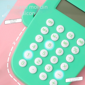 Calculator cu 8 cifre în formă de cactus – design drăguț și moale pentru birou și școală, carcasă ABS