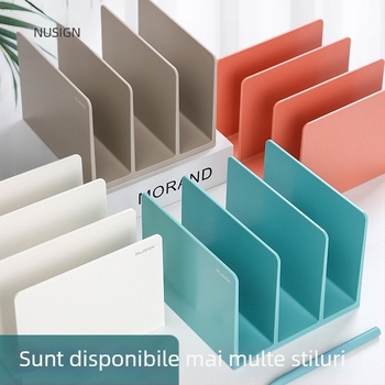 NS006 Suport de cărți pentru birou din plastic cu separator