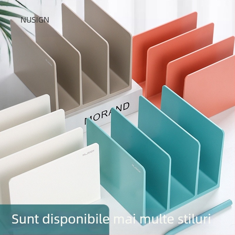 NS006 Suport de cărți pentru birou din plastic cu separator