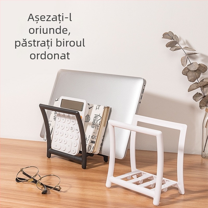 Suport vertical pentru cărți cu design gravitațional creativ — bibliotecă de birou și opritor pentru biroul elevului