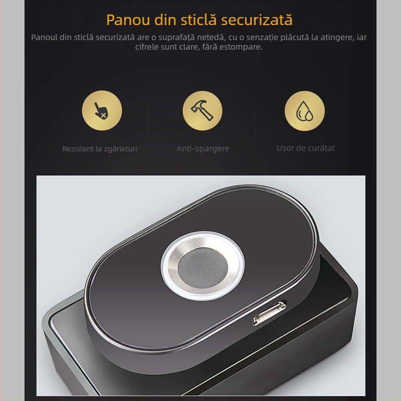 Încuietoare inteligentă pentru sertar cu amprentă și Bluetooth — lacăt din aliaj de zinc pentru dulapuri și fișiere, birou și casă