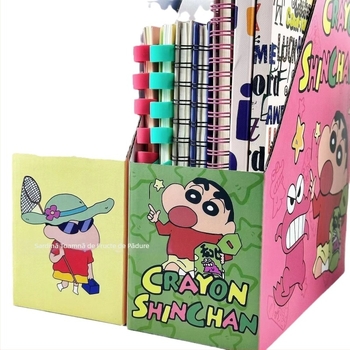 Suport pentru cărți de birou și folder de hârtie, bibliotecă de birou din carton, design drăguț în stil desen animat