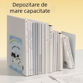 Deli TB650 suport de cărți imprimat pentru elevi, separator de birou în stil desen animat pentru organizarea și depozitarea cărților