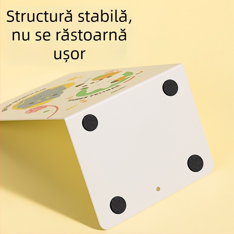 Deli TB650 suport de cărți imprimat pentru elevi, separator de birou în stil desen animat pentru organizarea și depozitarea cărților