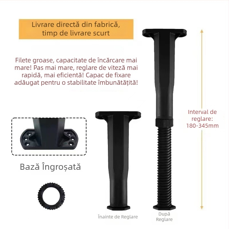 Picioare reglabile pentru cadrul patului – picioare telescopice
