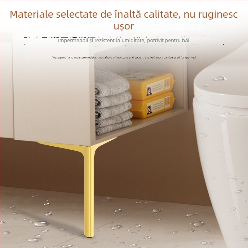 Picioare metalice cu design semicircular cu trei brațe pentru canapea, noptiere, măsuță de cafea, pat și comodă pentru televizor