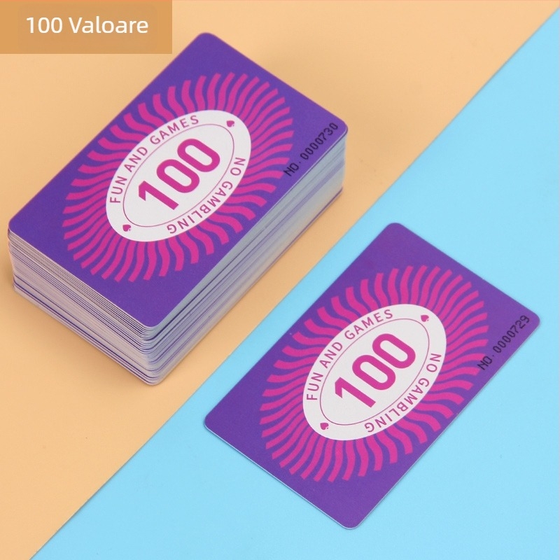 Cărți token din plastic cu protecție anti-fraudă pentru mahjong și jocuri de cărți