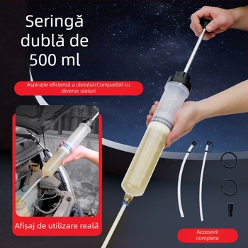 Unealtă de schimb ulei tip seringă, cu aspirație și injecție — pompă manuală pentru ulei de motor și lichid de frână, curățare a depunerilor de carbon la mașină