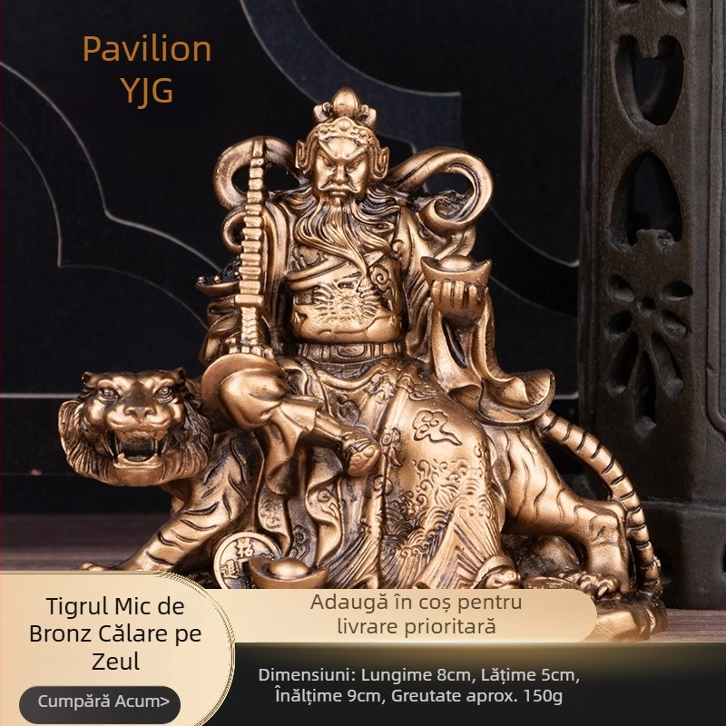 Statuetă Zhao Gongming, Zeul Bunăstării, pentru decorul casei