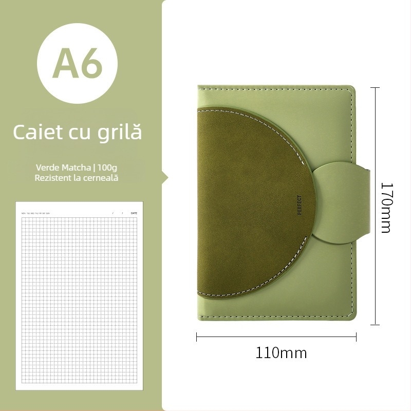 Set cadou pentru notebook B5, carnet de afaceri din piele artificială, suprafață moale, logo personalizabil, format A6, legare cu fir și lipire