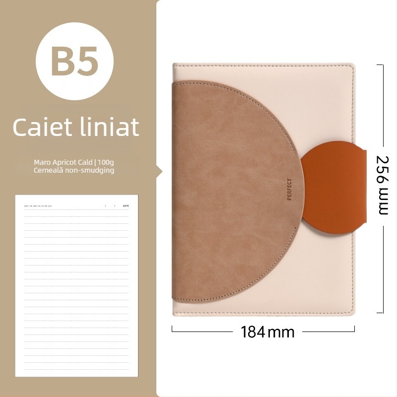 Set cadou pentru notebook B5, carnet de afaceri din piele artificială, suprafață moale, logo personalizabil, format A6, legare cu fir și lipire