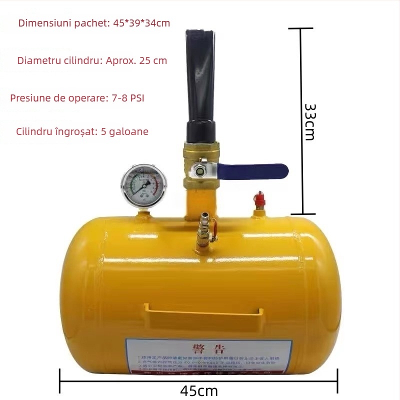 Pompa de pneuri pentru camioane – instrument de umflare pentru anvelope tubeless de vehicule grele