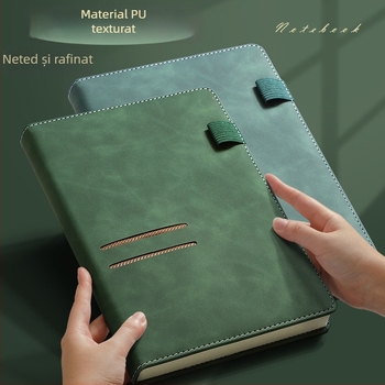 Caiet PU cu senzație de piele, personalizat A5 pentru birou de afaceri, imprimare logo, jurnal studențesc