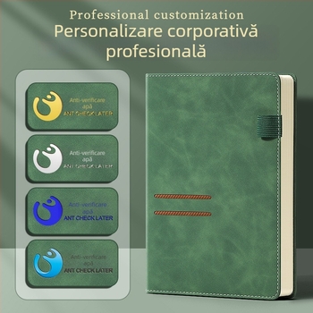 Caiet PU cu senzație de piele, personalizat A5 pentru birou de afaceri, imprimare logo, jurnal studențesc