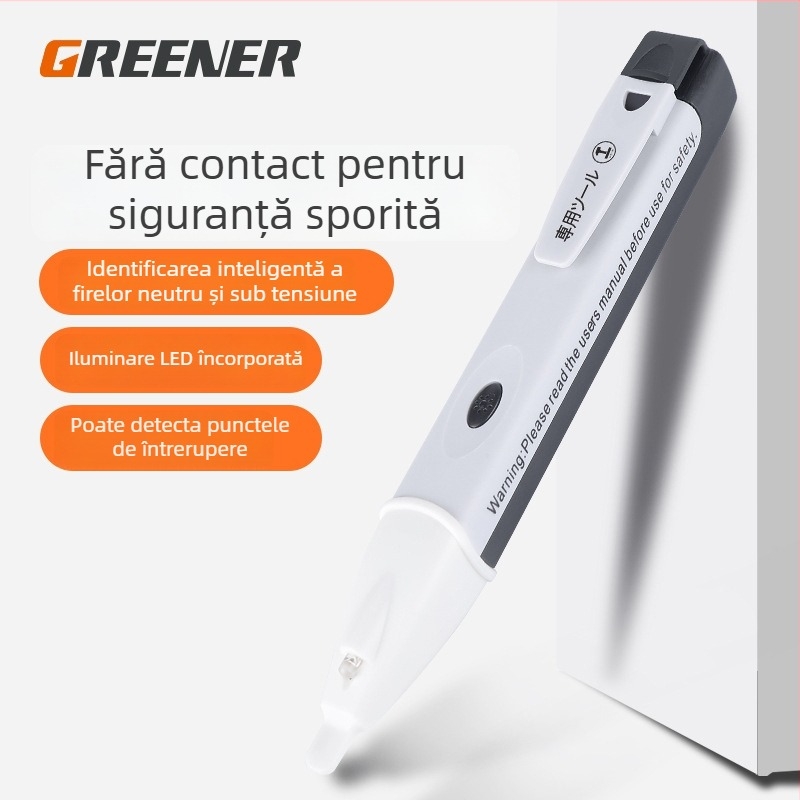 Green Forest stilou de testare a tensiunii cu afișaj digital – senzor multifuncțional, detecție a liniilor casnice, precizie înaltă, 2018 pentru electricieni