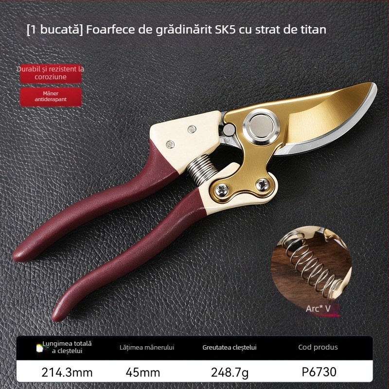 Instrument de altoire multifuncțional pentru uz casnic, unelte de grădină compacte, cu duritate înaltă reglabilă, foarfece de tăiat și altoire pentru pomi fructiferi