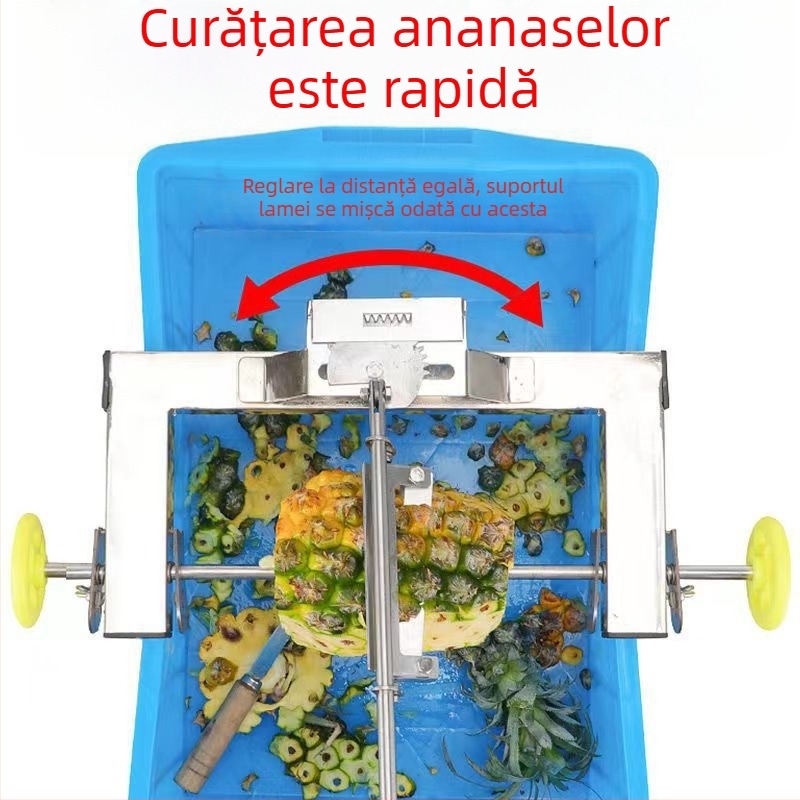 Cuțit pentru curățarea ananasului din oțel inoxidabil – unealtă de bucătărie multifuncțională