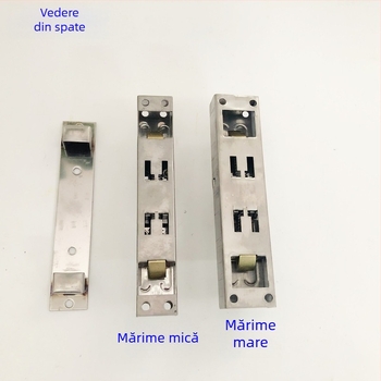 Încuietoare metalică pentru porți și garduri, încuietoare pentru uși glisante cu limbă dublă, încuietoare de ușă anti-furt, cu cap din cupru