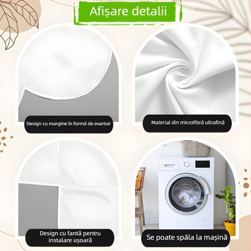 Cuvertură pentru pătuț de bebe cu deschidere în formă de ventilator, fustă de pat anti-praf, material Peach-Skin, stil Prințesă modern