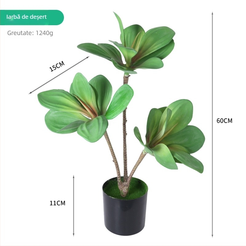 Set de suculente artificiale cu plante verzi, bonsai mic, flori artificiale pentru decorul casei și al biroului