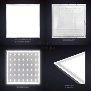 Lumină de tavan plată 600x600, plafon din gips, 110V tensiune largă, panou din aluminiu integrat 60x60, montaj încadrat