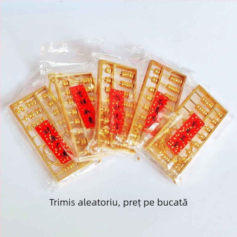 Pandantiv breloc abac din aliaj, cu aspect cupru imitativ, pentru prima zi de naștere a copilului