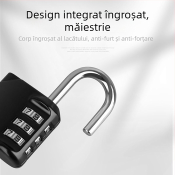 Lacăt metalic cu combinație, lacăt mic, lacăt antifurt pentru bagaje, uz casnic și dulapuri
