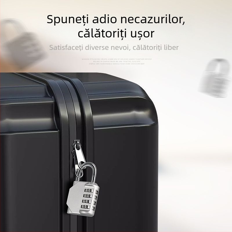 Lacăt metalic cu combinație, lacăt mic, lacăt antifurt pentru bagaje, uz casnic și dulapuri