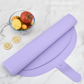 Covoraș din silicon pentru aluat, calitate alimentară, antiaderent, anti-alunecare, ușor de depozitat, rezistent la temperaturi înalte