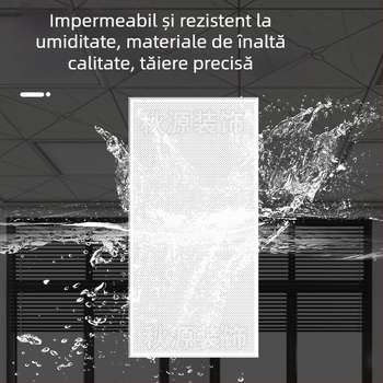 Panou perforat din aluminiu cu vopsea pulbere, 300x600, pentru plafoanele din bucătărie, baie și balcon