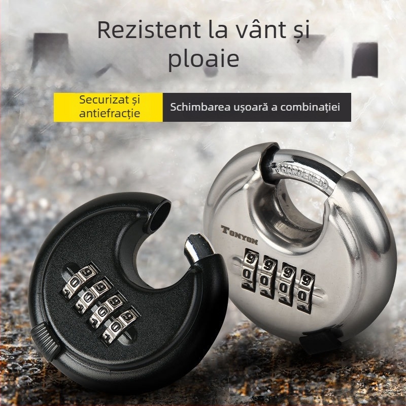TONYON Lacăt universal cu combinație, anti-furt, rezistent la apă, din oțel inoxidabil, pentru dormitoare, dulapuri și camioane