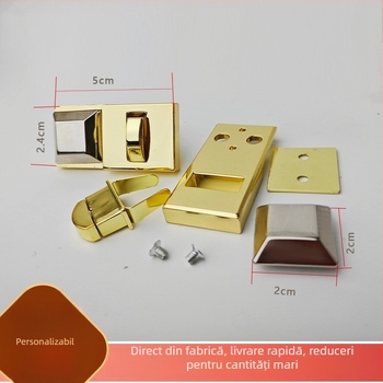 Încuietori din aliaj de zinc pentru genți de damă, accesorii metalice pentru genți, rezistente la zgârieturi