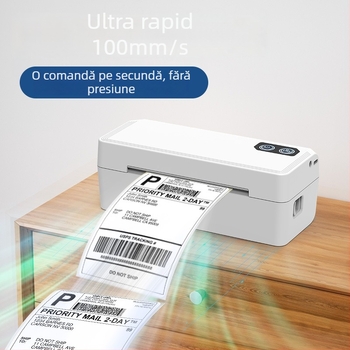 Imprimantă etichete 4x6, imprimantă termică pentru aviz electronic, imprimantă compactă pentru etichete autocolante