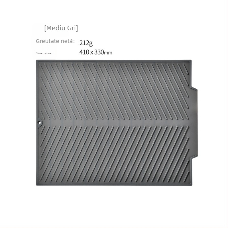 Covoraș din silicon pentru bucătărie – drenaj, izolație termică, antiderapant, suport pentru pahare, underpad pentru farfurii și boluri, absorbant de apă și protecție la arsură