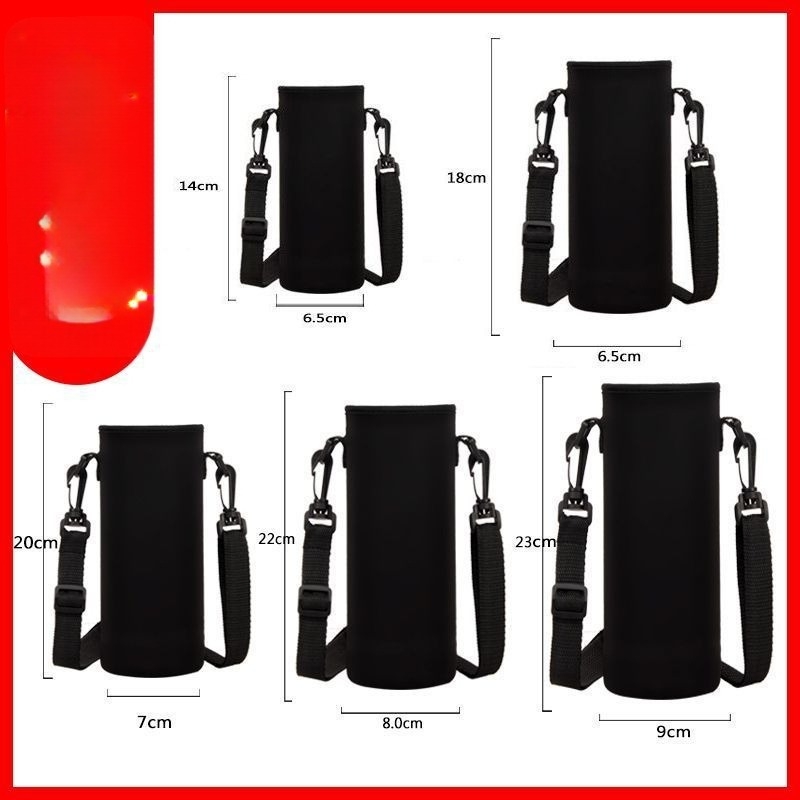 Husă pentru cană cu curea crossbody, capacitate mare, izolație pentru sticlă de apă