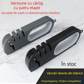 Ascutitor de cuțite cu diamant, patru trepte – multifuncțional pentru uz casnic
