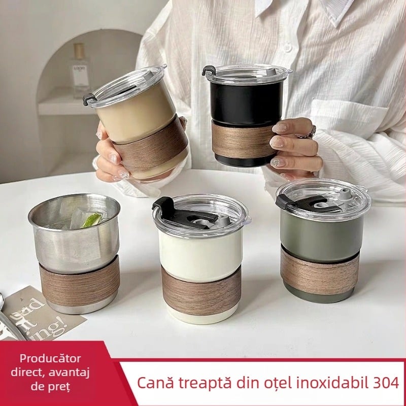 Cană din oțel inoxidabil 304, cu un singur perete, pentru camping, apă și bere – portabilă pentru mașină
