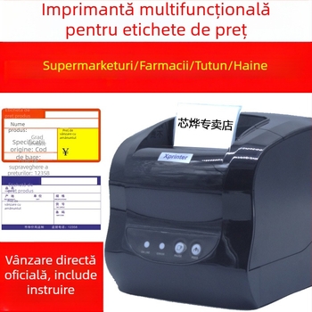 Xinye XP-365B imprimantă termică de etichete pentru etichete autoadezive și coduri de bare