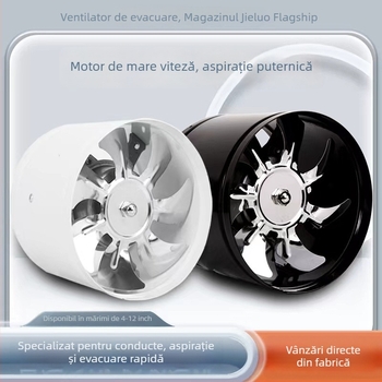 Ventilator de bucătărie montat în fereastră, silențios, evacuare puternică a fumului, ventilație pentru casă