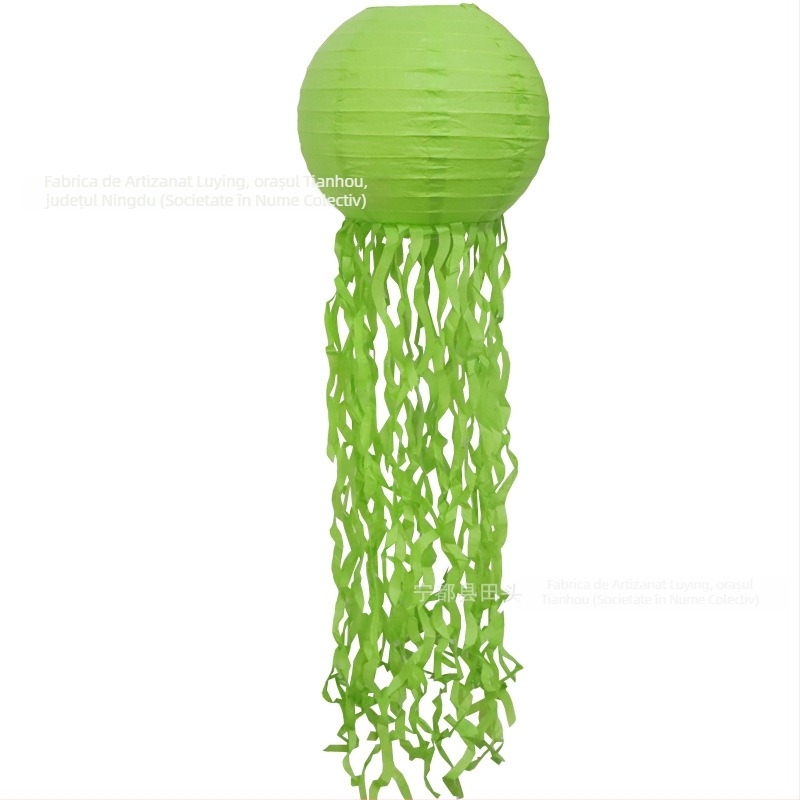 Lanterne din hârtie în formă de meduză, temă Ocean, decor pentru ziua de naștere a sirenei, lanterne suspendate colorate