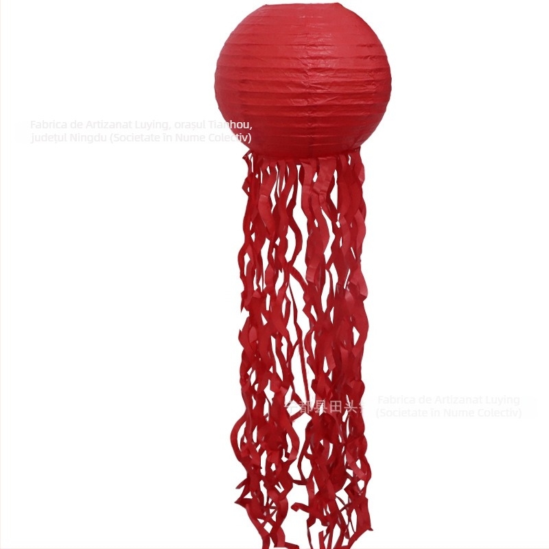 Lanterne din hârtie în formă de meduză, temă Ocean, decor pentru ziua de naștere a sirenei, lanterne suspendate colorate