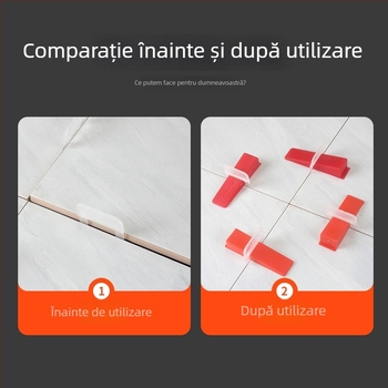 Nivelator de plăci ceramice, model de lux, cu canal ultra-fin, asistent pentru montajul plăcilor de podea, bază solidă 0,35 mm, 0,5 mm