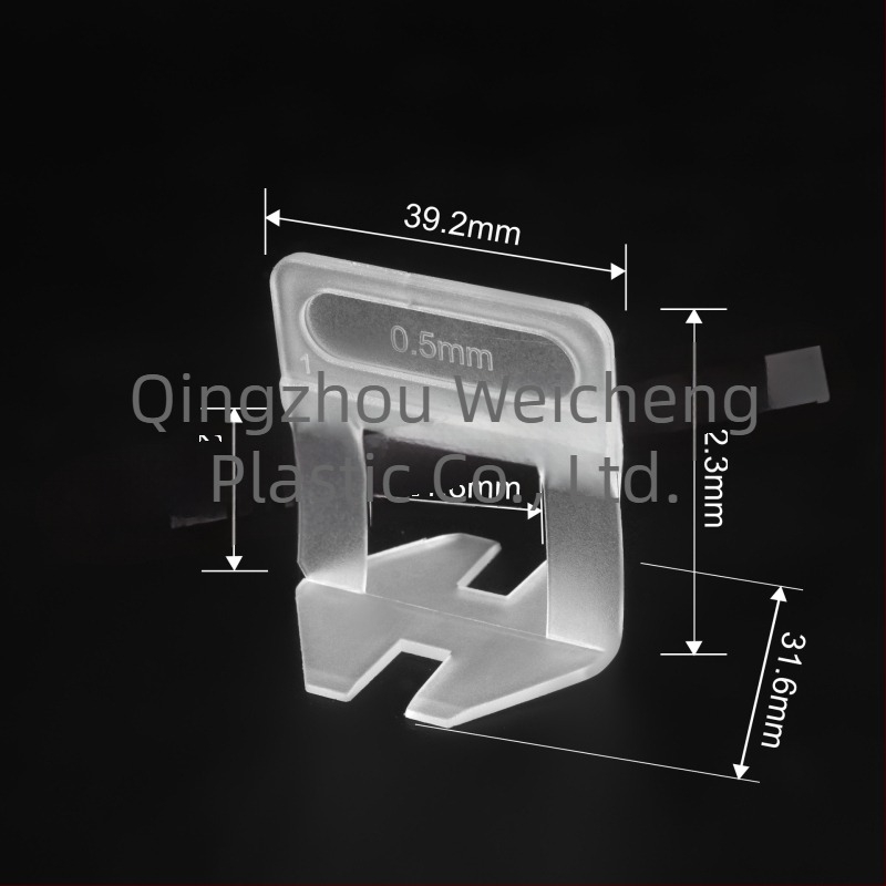 Nivelator de plăci ceramice, model de lux, cu canal ultra-fin, asistent pentru montajul plăcilor de podea, bază solidă 0,35 mm, 0,5 mm