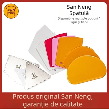 Three-Energy Mooncake set de scraper – unelte de copt, spatulă pentru cremă, cuțit de tăiere, scraper din plastic dur
