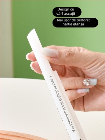 Paie PLA, unică folosință, cu diametru mare, pentru ceai cu lapte și lapte de soia, ambalate individual, vârf subțire