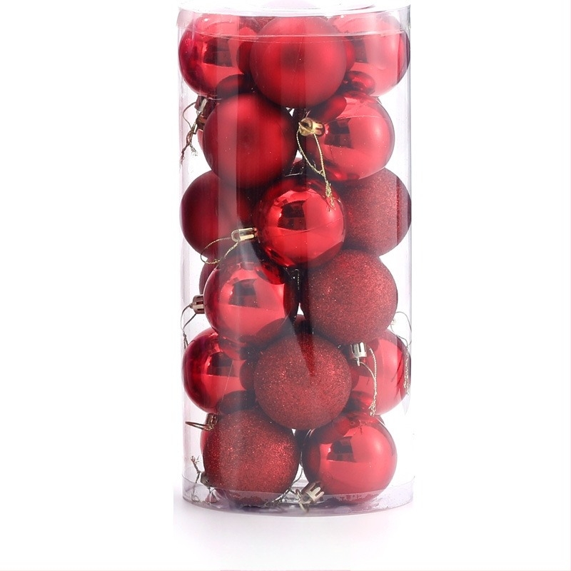 Bile de Crăciun ambalate în găleată, ornamentе lucioase pentru agățat, decorațiuni electroplate, accesorii DIY