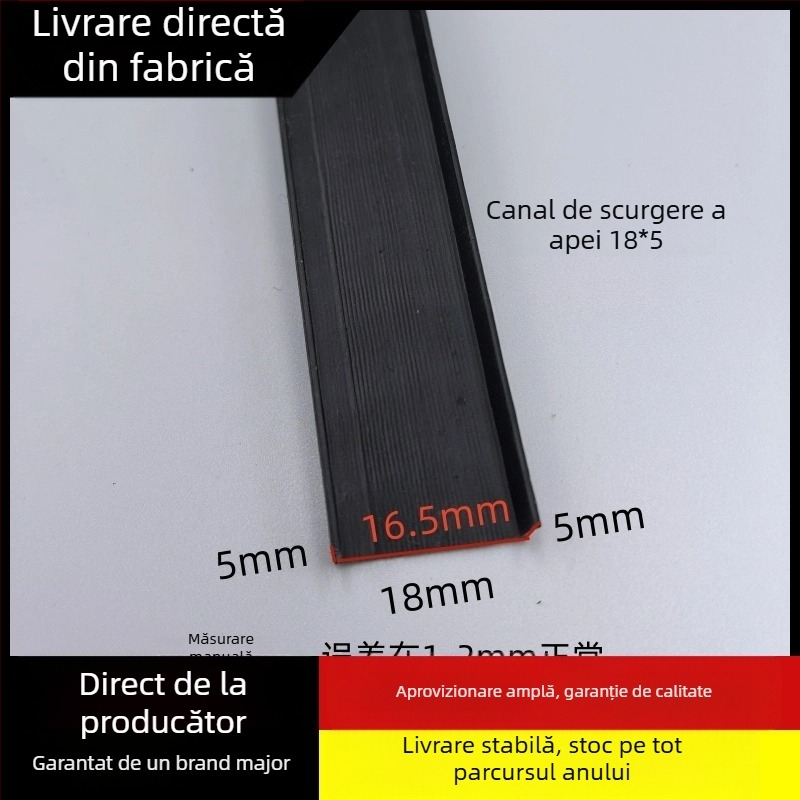 Canal din plastic în formă de U pentru pereți exteriori, separator de tencuială și direcționare a apei la ferestre și balcoane